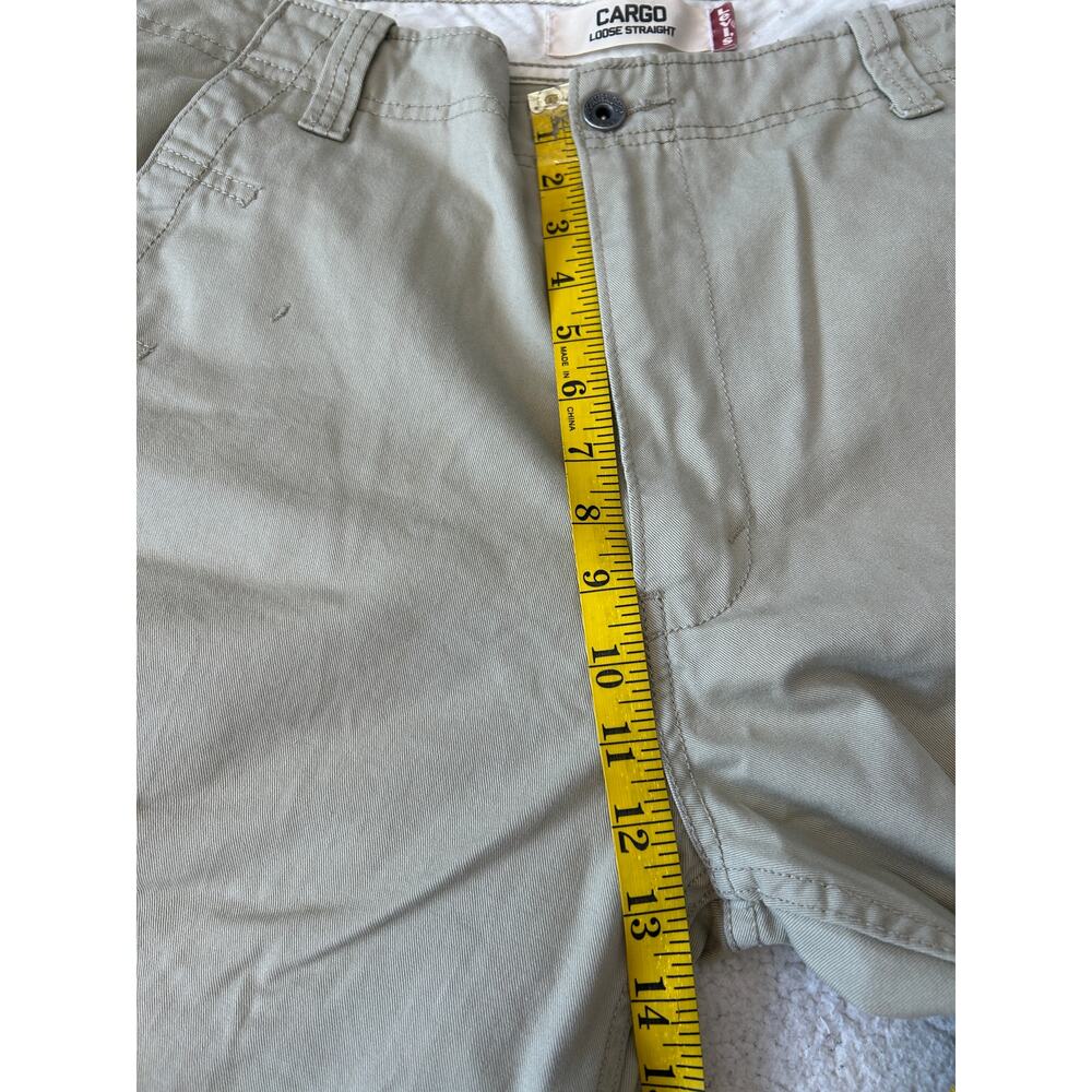 Levi's Men's Cargo Loose Straight Pants Sz 36x32 Khaki Pockets Gorpcore Utility - Picture 5 of 10